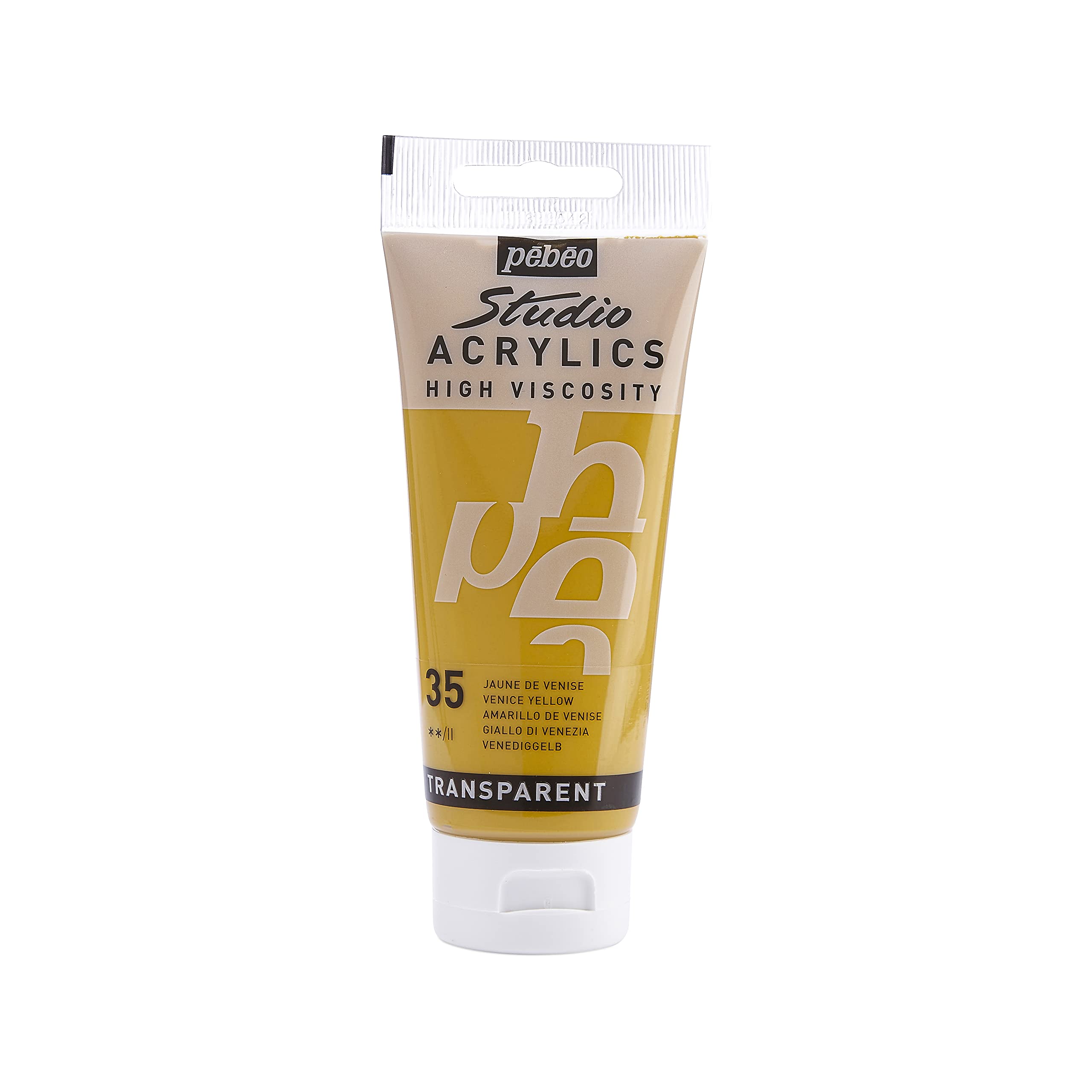 PEBEO Acrylic transparent paint - Yellow of Venice - 100 ml — image 1