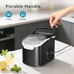 Countertop Ice Maker Machine – 8 Bullet Ice in 6