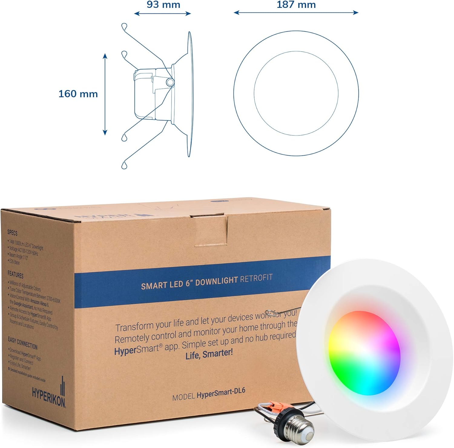 wifi downlights google home