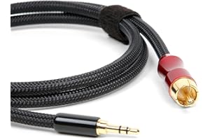 Micca Premium SPDIF Digital Coaxial Audio Cable - 3.5mm (1/8") to RCA, 3ft, Polarity: Tip - Signal, Sleeve - Ground
