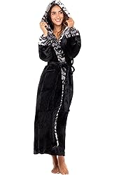 Alexander Del Rossa Women's Faux Fur Feather Hooded