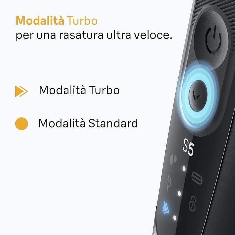 Serie 5 Rasoio Elettrico Barba, 1 Accessorio, 52-B1200si, Blu