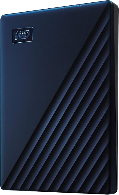 WD My Passport Mac 2TB External Hard Drive USB-C 3.2 Blue WDBA2D0020BBL-WESN