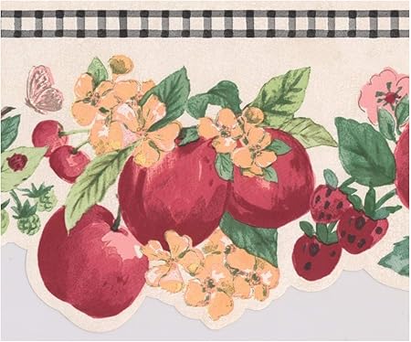 Téléchargement gratuit Images York Wallcoverings Pomme Rouge Fraise Cerise Rose Jaune Fleurs dernière par