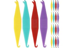 LA MIERE 20P Braces Rubber Band Tool Dental Elastic Rubber Bands Placers for Braces Disposable Plastic Orthodontic Elastic Placers