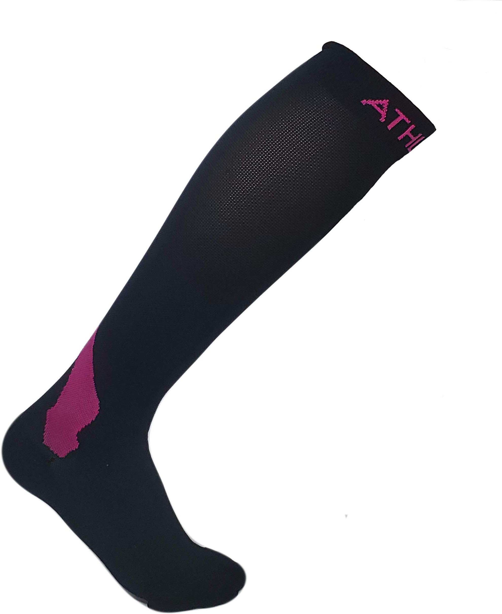 ATHLITIS GEAR Small Moderate Compression Sock (20-30 mm/Hg) for Improved Blood Circulation and Reduced Swelling for Running, Walking, Medical, and Varicose Veins