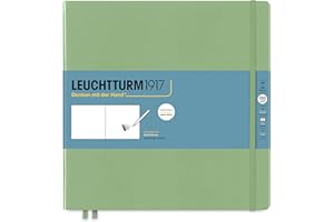 LEUCHTTURM1917 - Sketchbook Square (225 x 225 mm), Hardcover, 112 pages (150 g/sqm), plain, Sage
