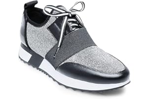 Steve Madden Women's Antics Fashion Sneaker, Pewter Multi 7 M US