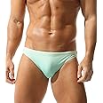 Mens Gradient Swim Briefs Stylish Comfortable Bikini Swimwear Sexy Micro Swimsuit Bathing Suit