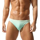 Mens Gradient Swim Briefs Stylish Comfortable Bikini Swimwear Sexy Micro Swimsuit Bathing Suit
