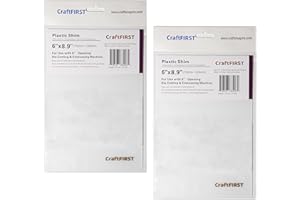 CraftFIRST 6 x 8.9 Plastic Shim Die Cutting Machine Accessaries 1 Pair