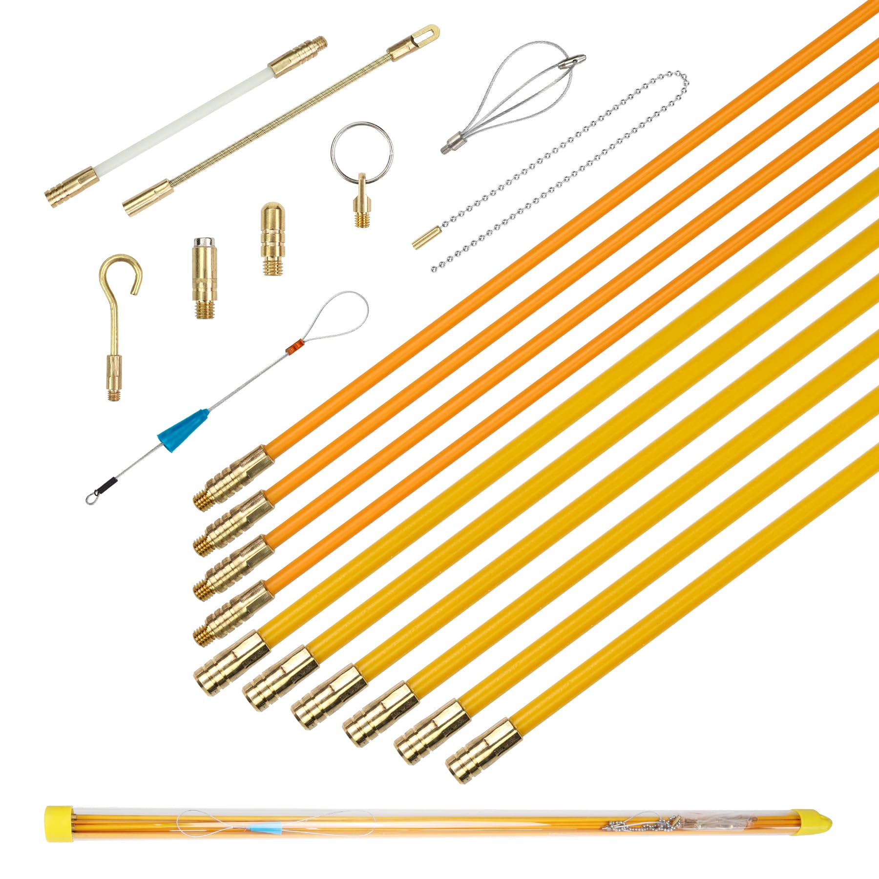 QZATACAEN Fish Tape 32.8ft 10m Installation Kit