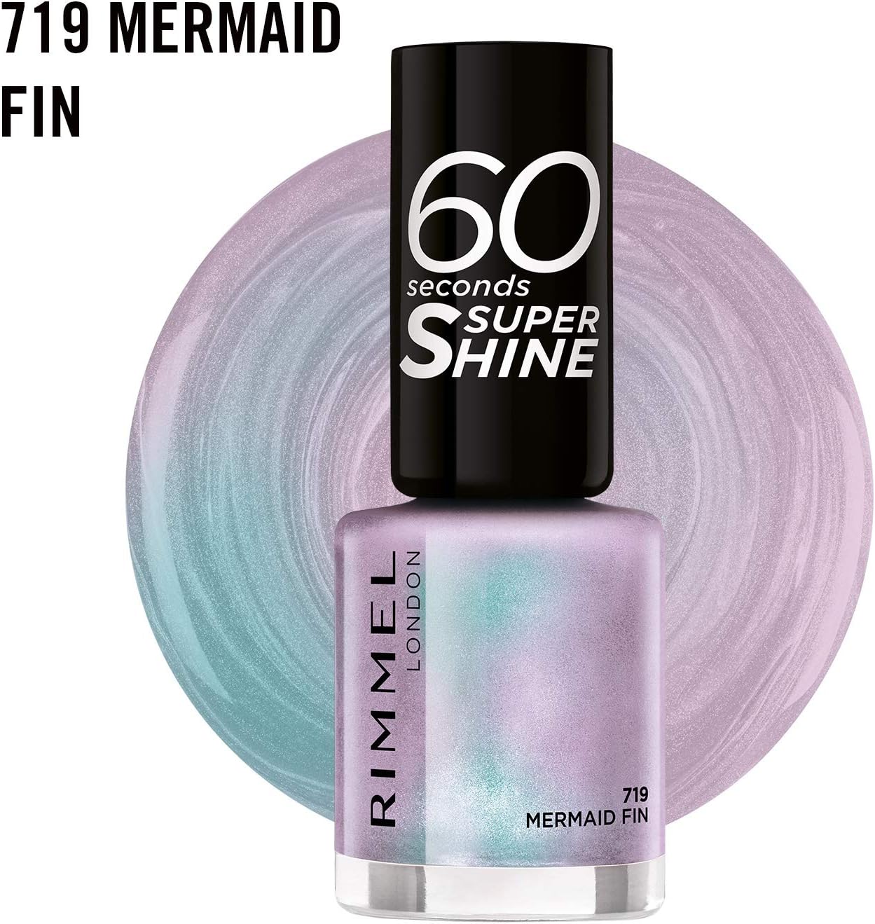 Rimmel London 60 Seconds Super Shine Mermaid Nail Polish Trio (Pack of 3), Mermaid Nail Trio, 8 ml (Pack of 3) - Image 4