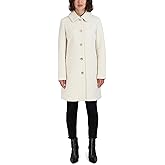 Laundry by Shelli Segal Women's Women’s Chunky Knit Long Coat- Single-breasted Peacoat Jacket