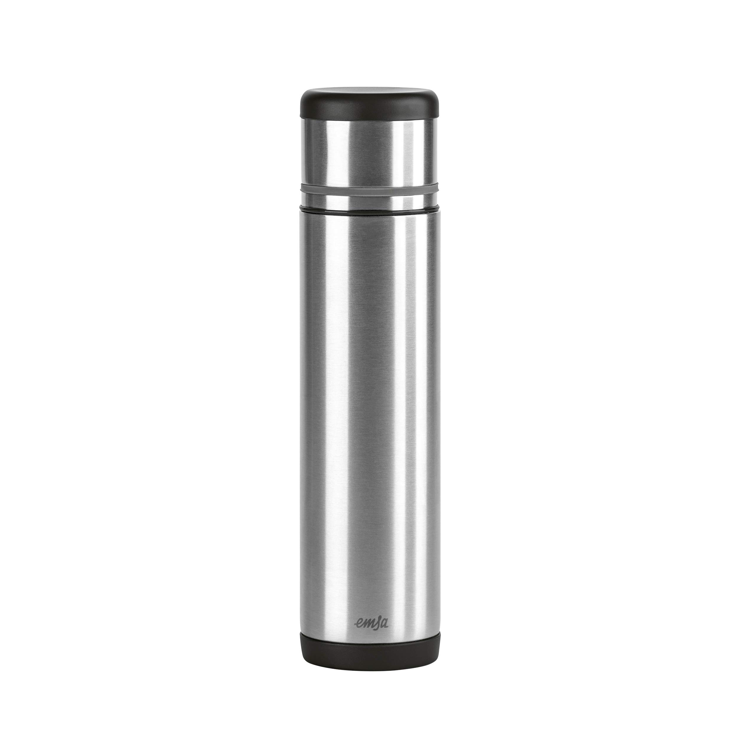 Emsa 509238 Mobility Safe Loc Pro closure, insulated flask. 0.7 litres, black/grey