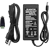 CENTROPOWER 12V 5A Power Supply Adapter, AC 100-240V to DC 12V Transformer, for CCTV Security Surveillance Cameras, Router, LED Strip Light, with Female Plug Connector Terminal, UL-Listed