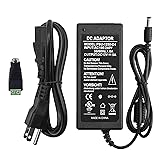 12V 5A Power Supply Adapter, AC 100-240V to DC 12V
