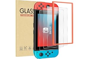 Rvciby 3-Pack Matte Tempered Glass Screen Protector for Switch Model 2017 [6.2 Inch],with Alignment Frame Transparent,Anti Gl