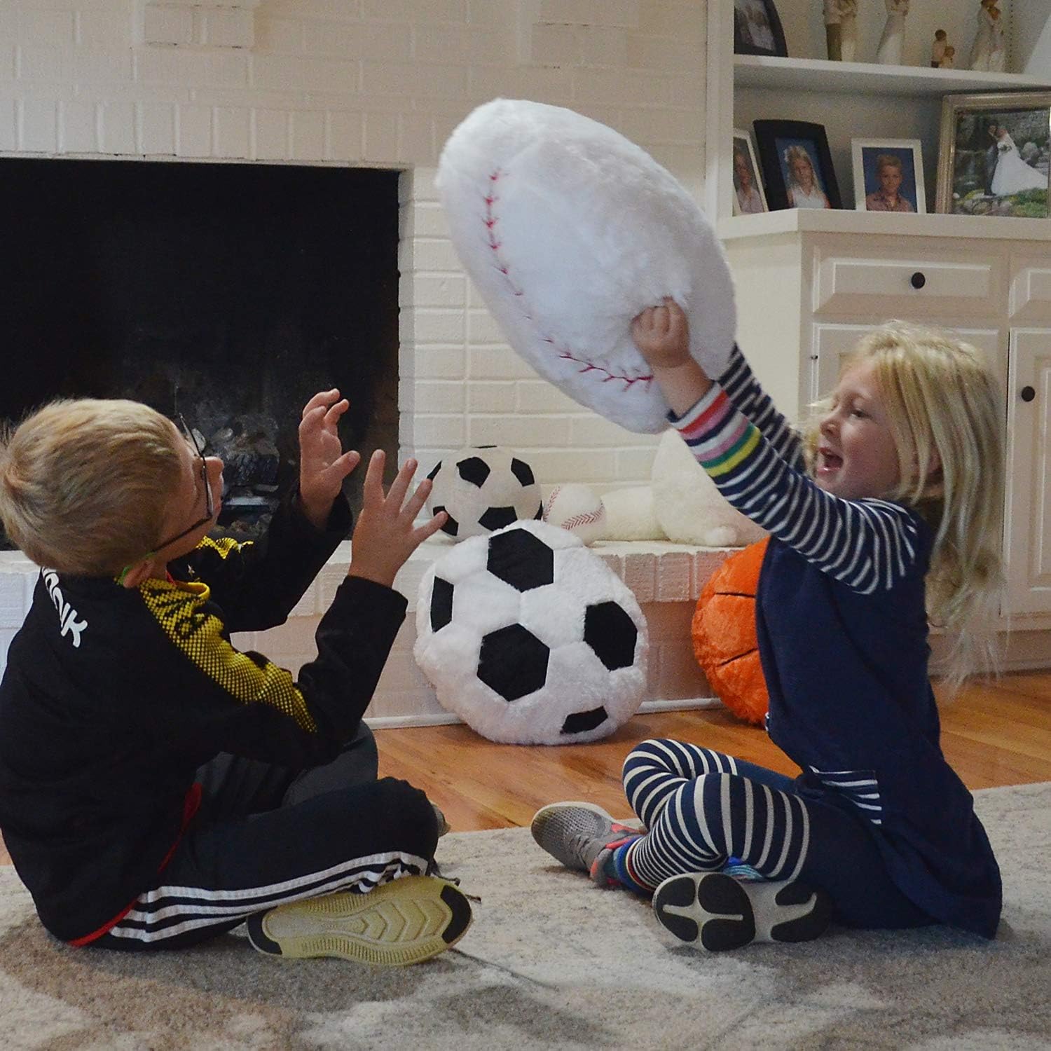 Baseball Pillow Plush Boys: Soft Stuffed Throw Toys Gifts Stuff Softball Sports Room Decor 8-12 Year Old