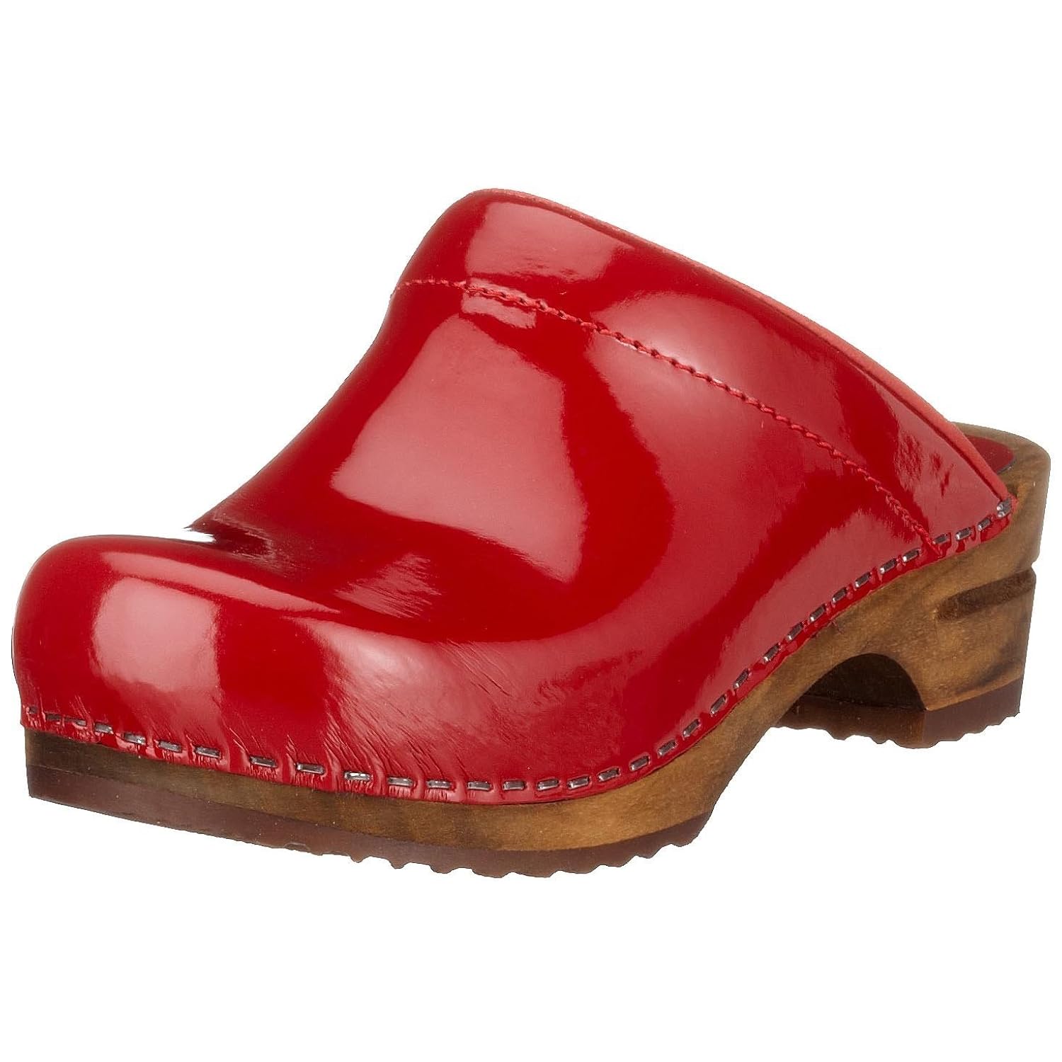 Sanita Patent open  Zuecos de charol para mujer