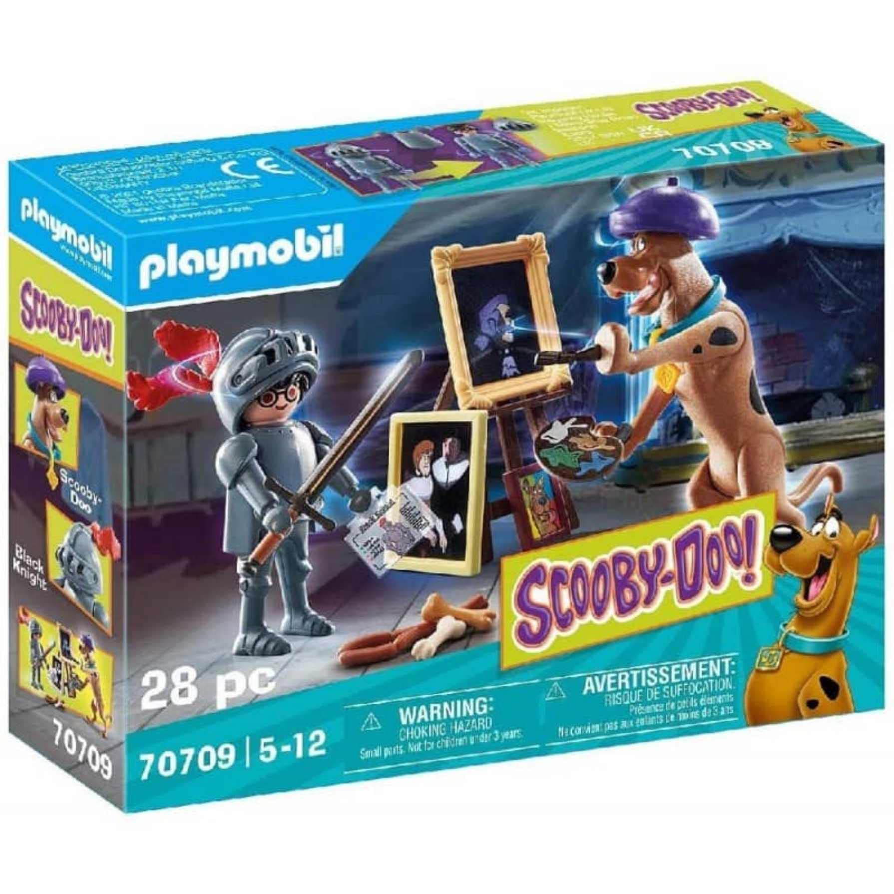Playmobil SCOOBY-DOO! 70709 Adventure with Black Knight, for Children Ages 5+