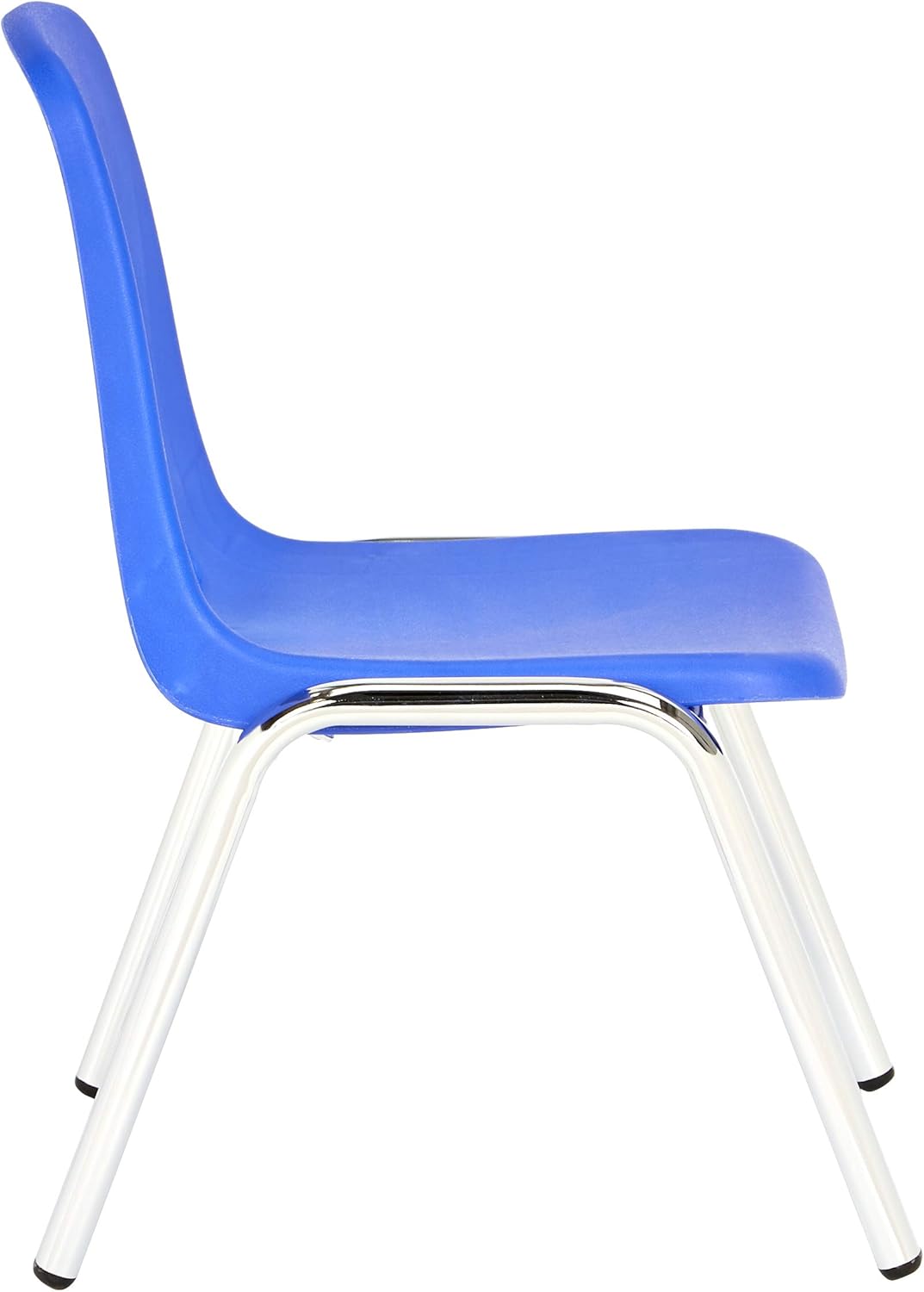  Basics School Classroom Stack Chair, 10-Inch Seat Height - 6-Pack, Chrome Legs, Blue: Industrial & Scientific