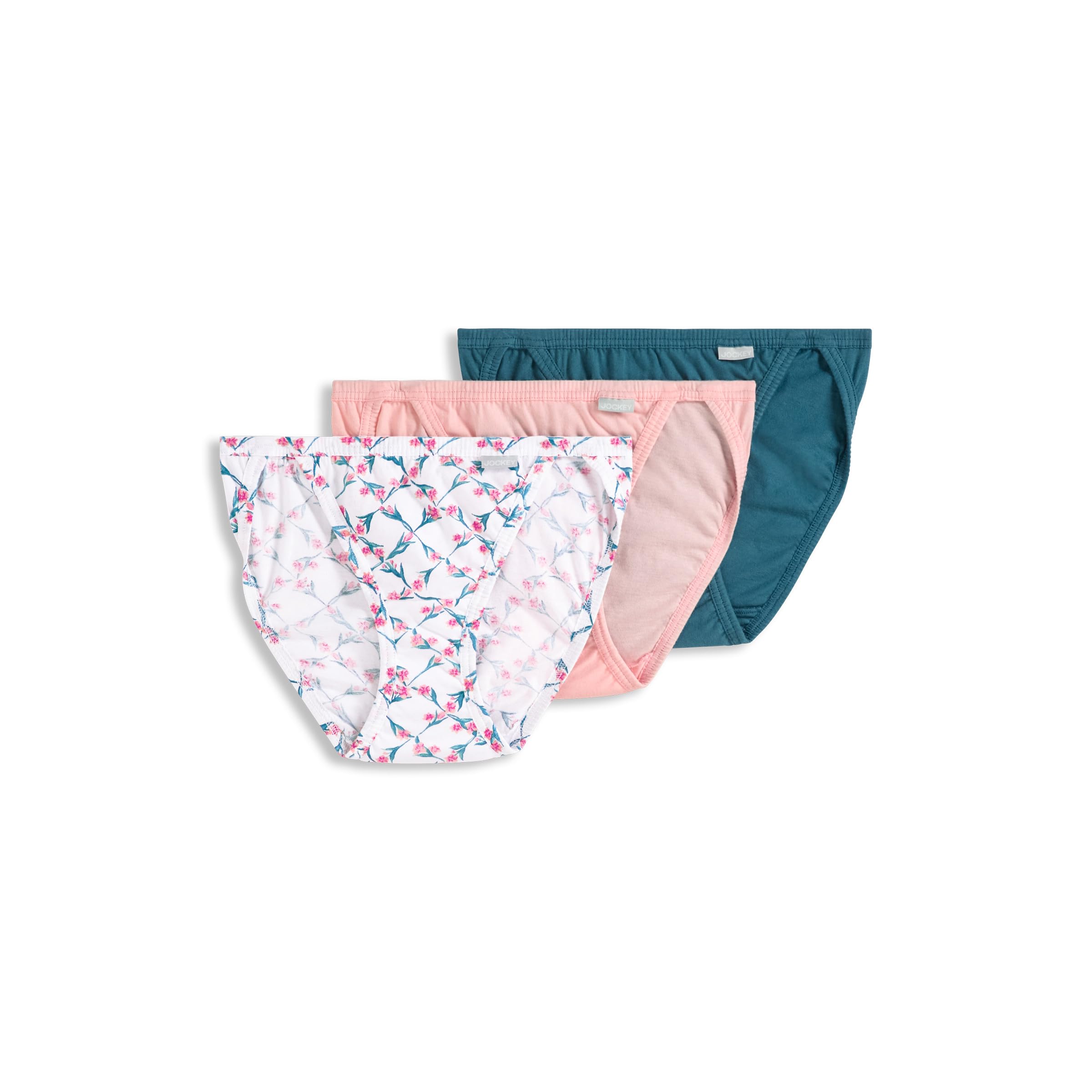 Jockey Women's Underwear Elance String Bikini - 3 Pack, Lily Trellis, 4 Image
