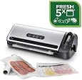 Mihoho Macchina Sottovuoto Deluxe 8 In 1 Con Display LED E Promemoria Vocale – Include 20 Sacchetti, Ideale Per Alimenti Freschi
