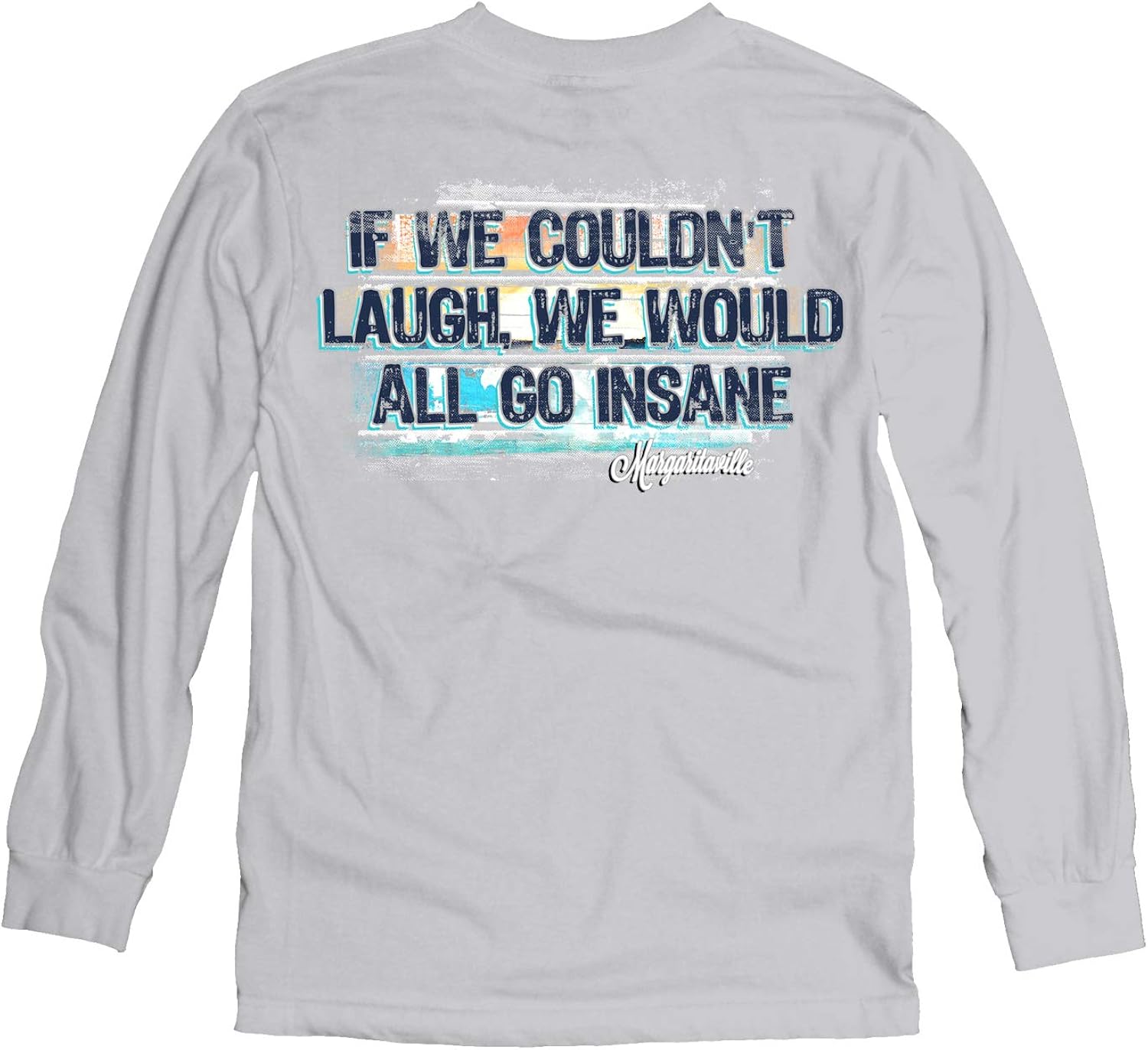 Margaritaville Men's All Go Insane Graphic Long Sleeve TShirt