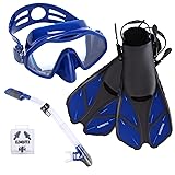 ELEMENTEX Scuba Diving Mask and Dry Top Snorkel Set