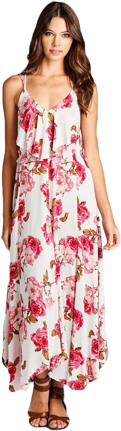 pink floral maxi