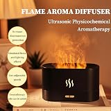 Elitecran Essential Oil Diffuser with Flame Effect 180ml Black view 3