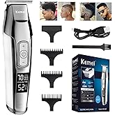 KEMEI Trimmer Cordless Hair Clipper for Men Professional Electric Beard Trimmers Barber Hair Cuttings Kit, Zero Gapped T Blade Detailers Trimmers for Men, KM-5027
