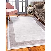 Unique Loom Uptown Collection Area Rug - Yorkville (5' 1" x 8' Rectangle, Beige/ Gray)