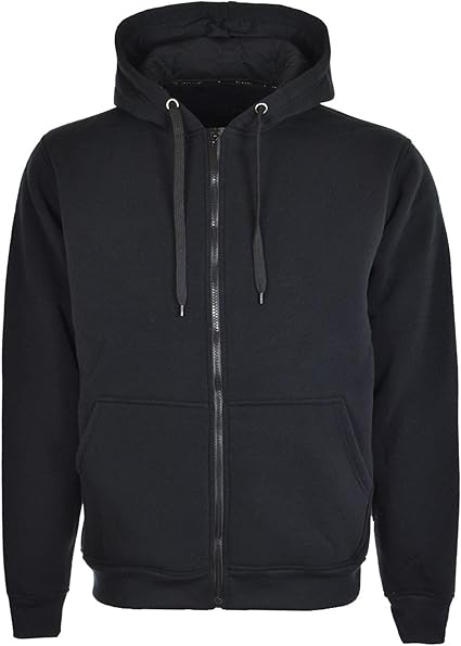 Mens Plain Zip Up Hoodie (Large / Chest 42