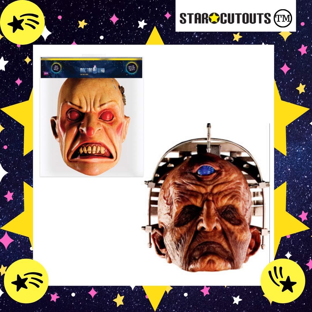 STAR CUTOUTS SMP430 Masks Davros Empty Child Weeping Angel Smiler Dalek Classic Cyberman Talking Point for Doctor Who Fans Multicolour - Image 3