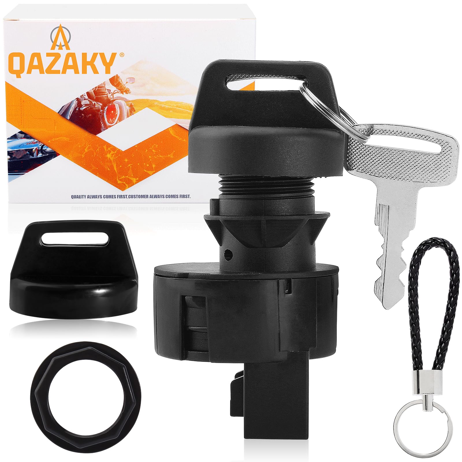 QAZAKY Ignition Key Switch Compatible with Polaris Sportsman 300 325 400 450 500 550 570 600 700 800 850 1000 Ranger RZR ATV UTV 4010390 4011002 4011142 4012164 4012165