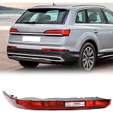 KAKSEY Rear Bumper Reflector Tail Light Fog Lamp Compatible with Audi Q7 2016 2017 2018 2019 2020 2021 2022 Replace 4M0945096A (Right Passgenger Side)