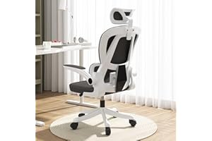 HDHNBA Office Chair High Back Ergonomic Office Chair with Lumbar Support Adjustable Headrest 3D Armrest and Lumbar Support for Home Office Chair Swivel Mesh Office Chair for Work, Study, Gaming