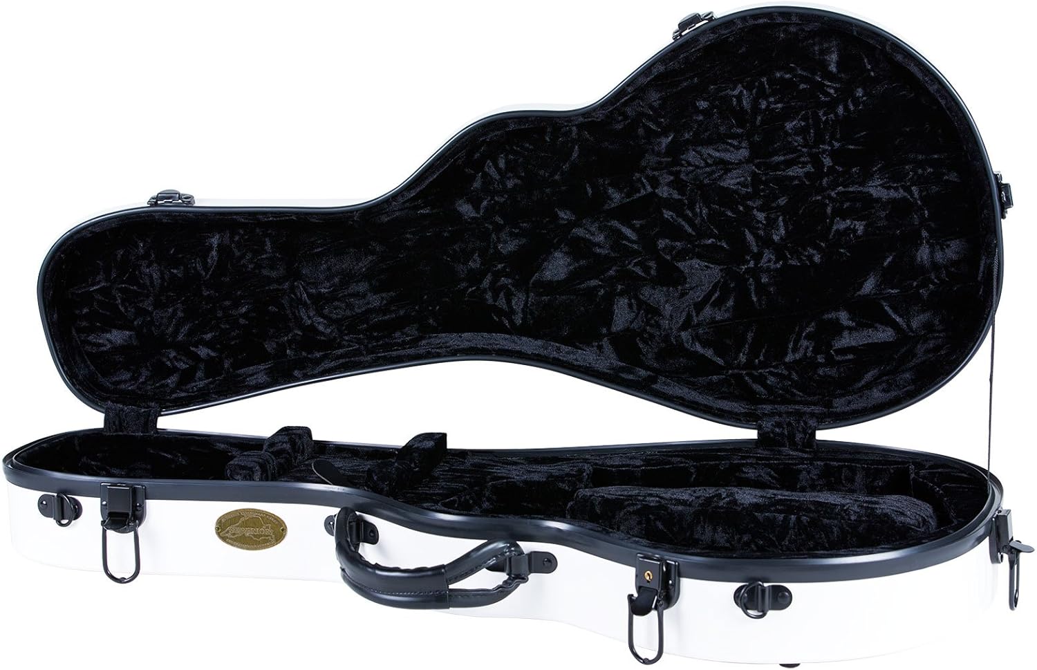 Superior CF1520W Deluxe Fiberglass F Model Mandolin Case White