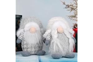 STRYAO 10'' Plush Gnome, 2 Pack Christmas Gnomes Decorations, Indoor Christmas Decor Gifts