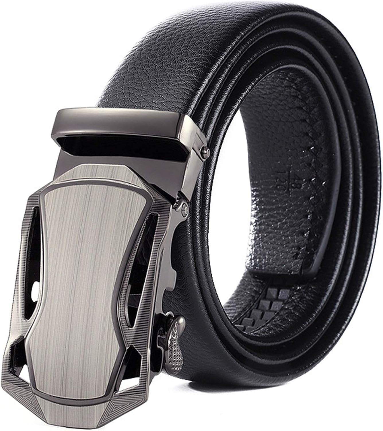 Men's automatic buckle belt wearresistant leather youth