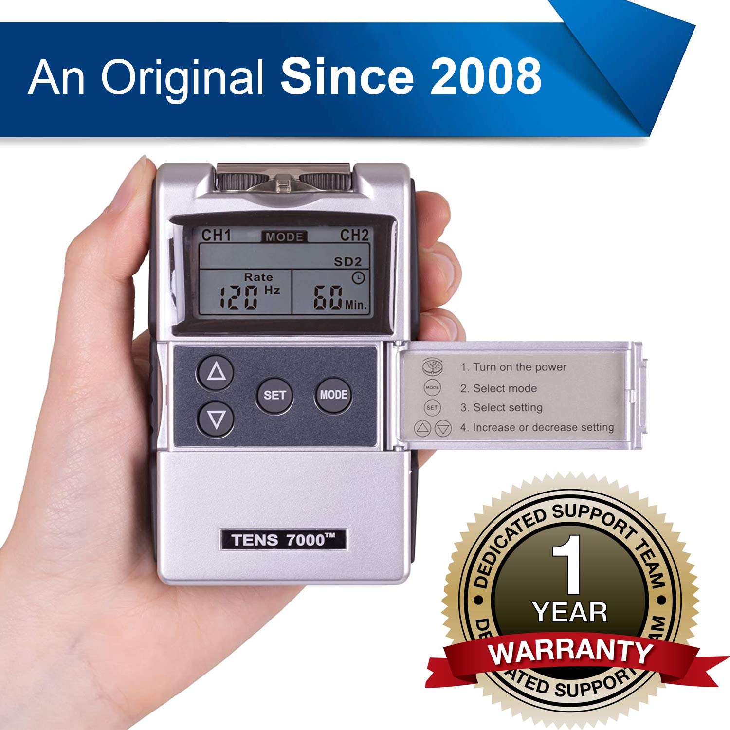 TENS 7000 2nd Edition Digital TENS Unit with Accessories: Industrial & Scientific