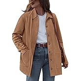 BTFBM Faux Suede Jacket Women Fall Fashion 2026 Leather Jackets Long Sleeve Button Down Winter Coats Shackets Outerwear