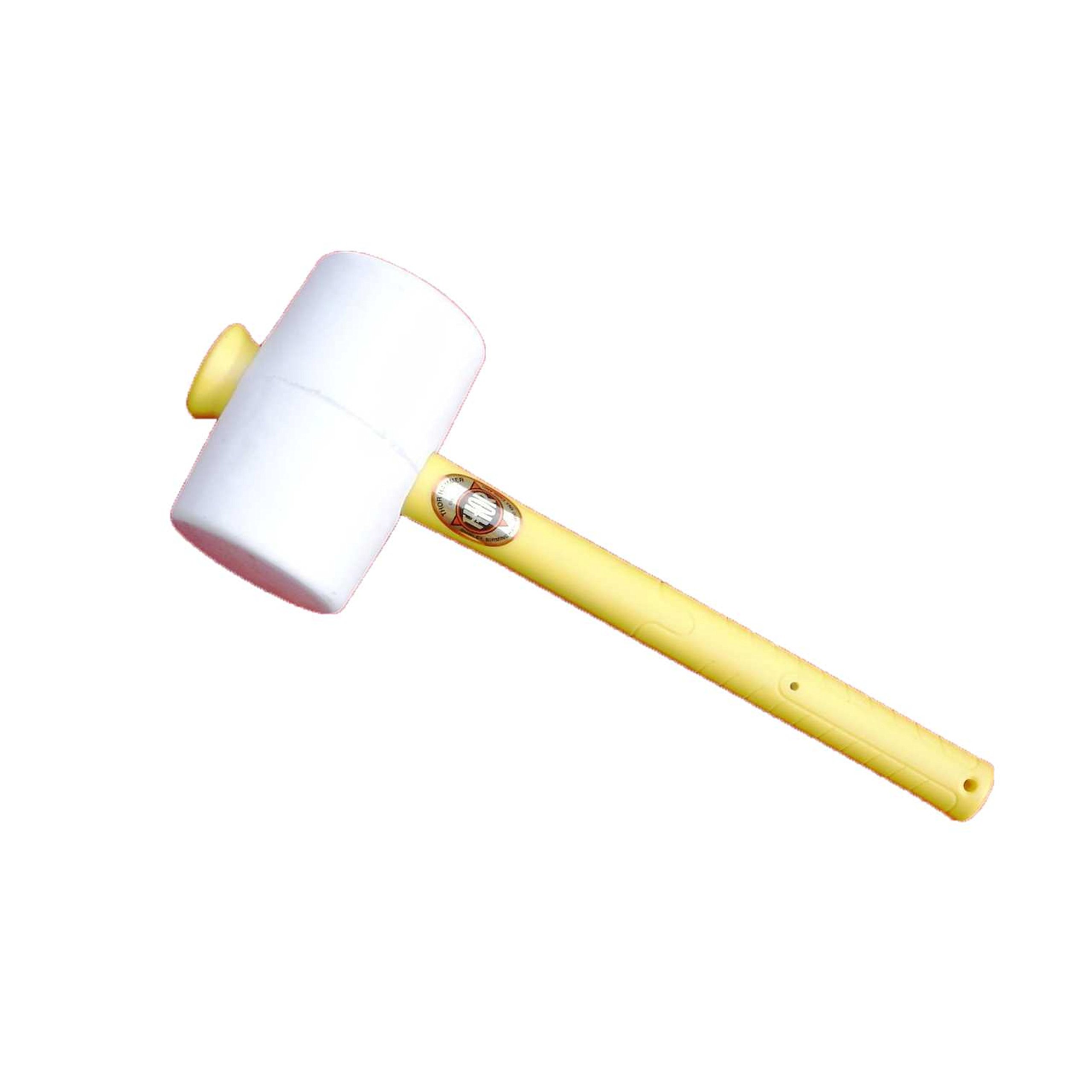 Thor 61-953WFG White Rubber Mallet (90 deg Shore A Fibreglass Handle)