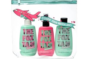 The Fox Tan Jet Setter Pack, Travel-Friendly Set For Darker, Faster, Flawless Tans, Vegan & Cruelty Free, 100mL + 90mL + 90mL (3 Pieces)
