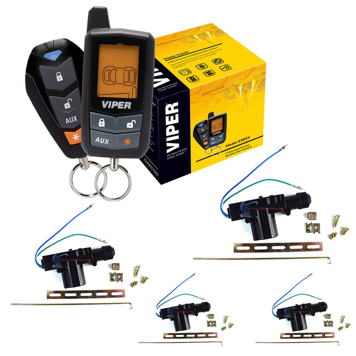 Galleon Viper 5305V 4 Door Locks 2 Way Car Alarm Keyless Entry