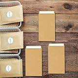 Rowwait 50pcs Small Brown Kraft Envelopes Self Adhesive 6x10cm Seeding Bags view 4