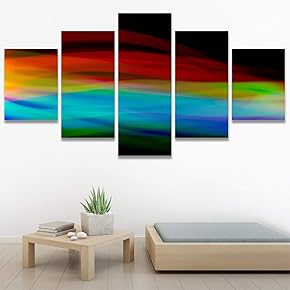 SIGNWIN 5 Panel Canvas Wall Art Modern Art...