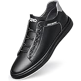 ZRO Men's Slip On Stylish Casual Fashion Leather Sneakers